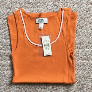 NWT Ann Taylor Loft ribbed tank top - Size XSP